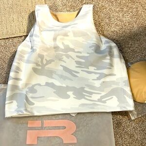 Iron rabble limitless crop top snow camo s